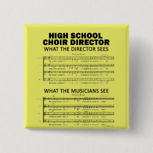 Wat de keuze van de middelbare school ziet vierkante button 5,1 cm