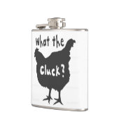 Wat de kip? heupfles (Links)