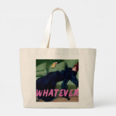 Wat de kunst ook veranderde, grappig grote tote bag (Achterkant)