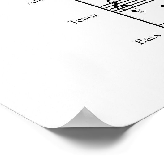 Wat de middelbare schoolkoor ziet poster (Hoek)