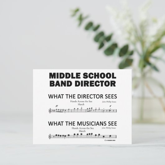 Wat de middelste school ziet briefkaart (Staand voorkant)