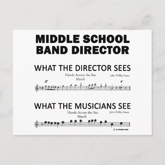 Wat de middelste school ziet briefkaart (Voorkant)