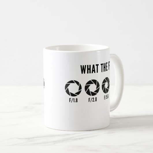 Wat de Mok van de F Photography Funny Coffee (Voorkant rechts)