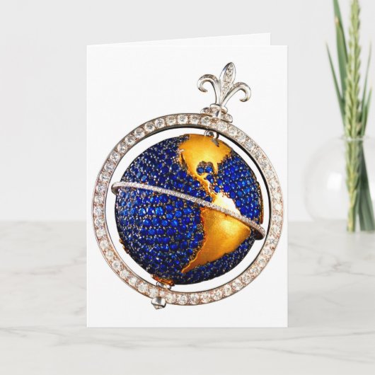 Wat? De Namaakbijouterie AddText van het wereldbol Kaart (Voorkant)