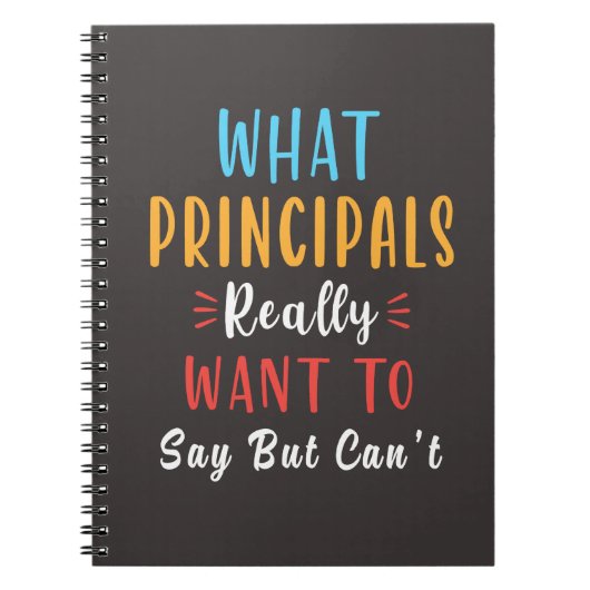 wat de principaal echt wil zeggen , maar geen kant notitieboek (Voorkant)