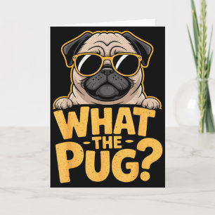 Wat De Pug Voor Kinderen Jongens Grappige Hond Lie Kaart