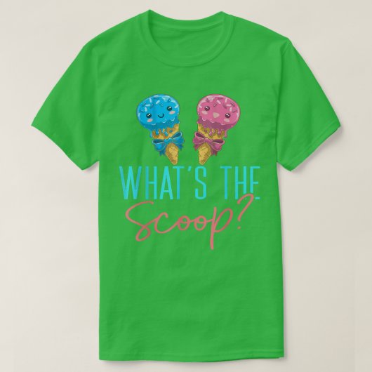 Wat de Scoop Ice Cream Gender onthullen partijde b T-shirt (Design voorkant)