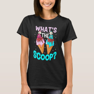 Wat de scoop ijs roze blauw geslacht onthullen t-shirt