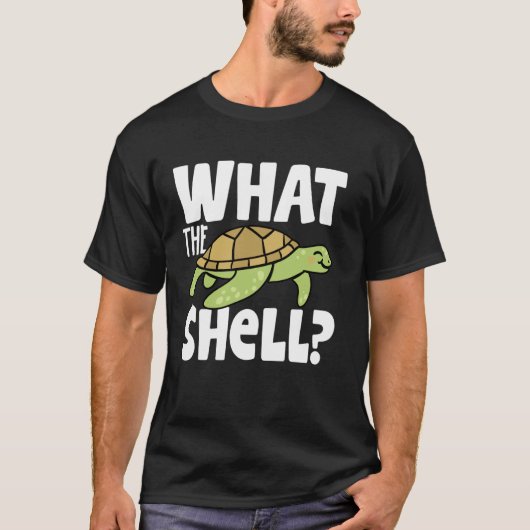 Wat de Shell grappige Schildpad Wat de Shell 1 T-shirt (Voorkant)