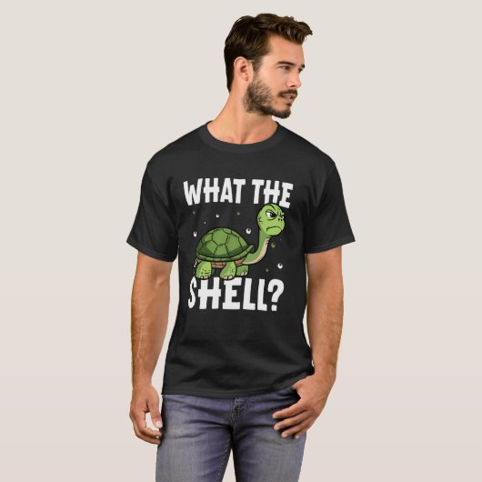 Wat de Shell grappige Schildpad Wat de Shell T-shirt (Voorkant volledig)