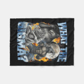 Wat De Sigma Coole Grappige Alpha Wolf Weerwolf La Fleece Deken (Voorkant (Horizontaal))
