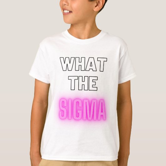 Wat de sigma gen alpha shirt roze (Voorkant)