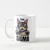 Wat de sigma grappige kat liefhebbers koffiemok (Links)
