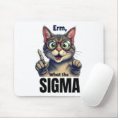 Wat de sigma grappige kat liefhebbers muismat (Met muis)