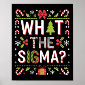 Wat de Sigma Grappige Kerstman Gen Alpha X-mas Poster (Voorkant)