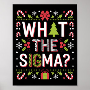 Wat de Sigma Grappige Kerstman Gen Alpha X-mas Poster
