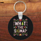Wat de Sigma Grappige Kerstman Gen Alpha X-mas Sleutelhanger (Voorkant)