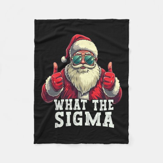 Wat de Sigma Santa Grappige Kerstmeme Xmas Riz Fleece Deken (Voorkant)