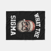 Wat de Sigma Santa Grappige Kerstmeme Xmas Riz Fleece Deken (Voorkant (Horizontaal))