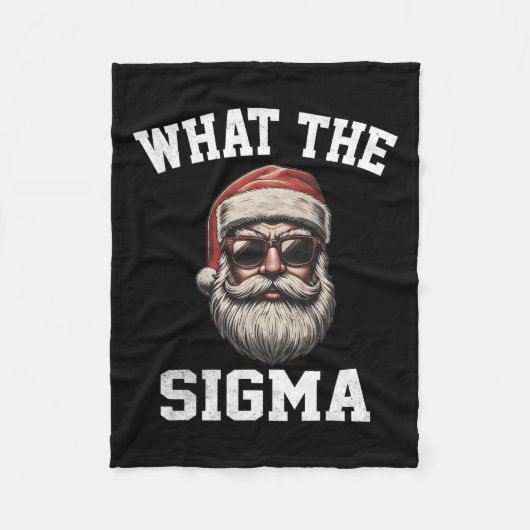 Wat de Sigma Santa Grappige Kerstmeme Xmas Riz Fleece Deken (Voorkant)