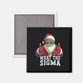 Wat de Sigma Santa Grappige Kerstmeme Xmas Riz Magneet (Voorkant / Achterkant)