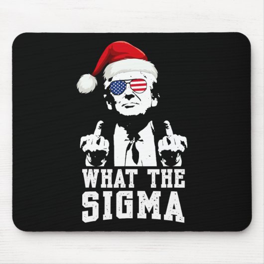 Wat de Sigma Trump Kerstman Grappige Kerstmeme XM Muismat (Voorkant)