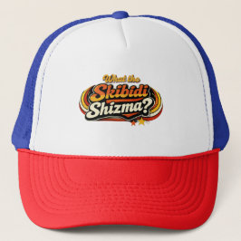 Wat de Skibidi Shizma? Retro Grafische Hoed Trucker Pet