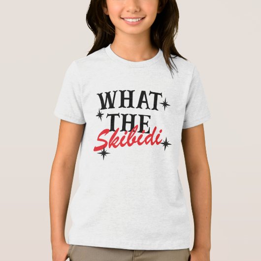 Wat de skibidi Tri-Blend shirt (Voorkant)