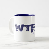 Wat de... tweekleurige koffiemok (Voorkant links)