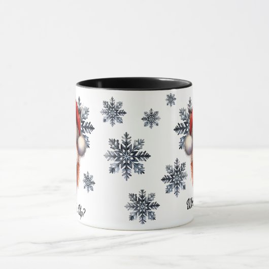 Wat de vos omhoog kerst Mok (Midden)