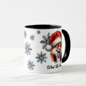 Wat de vos omhoog kerst Mok (Voorkant rechts)