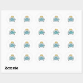 wat de wentelteefjes ronde sticker (Vel)