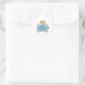 wat de wentelteefjes ronde sticker (Tas)