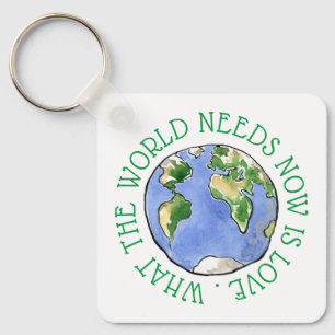 Wat de wereld nu nodig heeft is liefde sleutelhanger