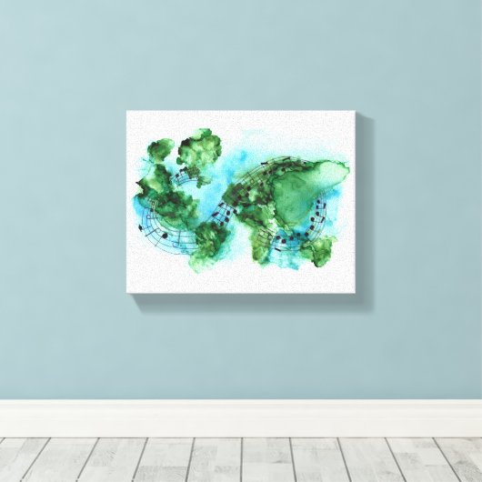 Wat de wereld nu nodig heeft, omhuld doek canvas afdruk (Insitu (Houten vloer))