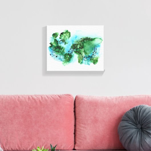 Wat de wereld nu nodig heeft, omhuld doek canvas afdruk (Insitu (Woonkamer))