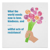 Wat de wereld nu nodig heeft poster (Voorkant)