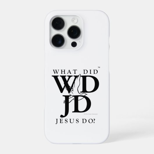 Wat deed Jezus? iPhone Hoesje (Achterkant)