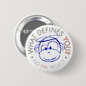 Wat definieert je? Knopen Ronde Button 5,7 Cm (Voorkant /achterkant)