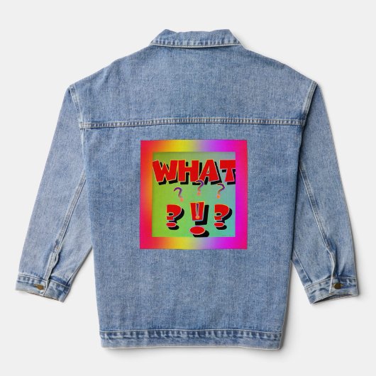 WAT? DENIM JACKET (Achterkant)