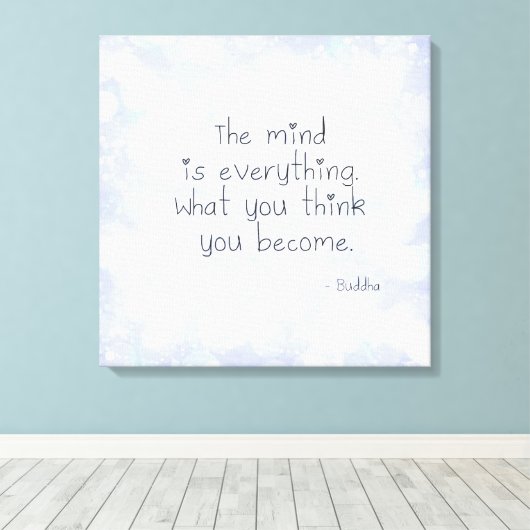 Wat denk je dat je wordt? canvas afdruk (Insitu (Houten vloer))