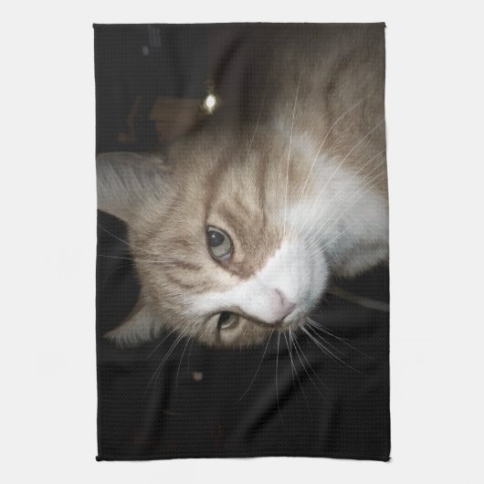 Wat denkt hij? theedoek (Verticaal)