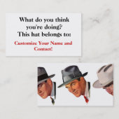 Wat denkt u u doet? visitekaartje (Voorkant / Achterkant)