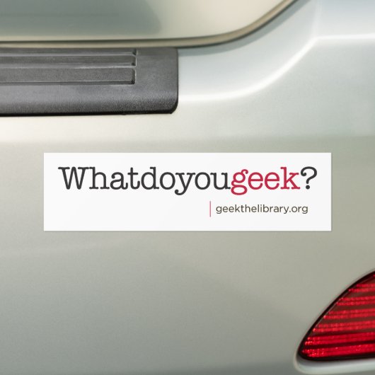 Wat doe je? bumpersticker (Op auto)