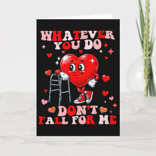 Wat doe je dan, val niet voor me Verpleegster Rn P Kaart