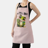 Wat doe je? Grappige nieuwsgierige kikker Schort (Insitu)