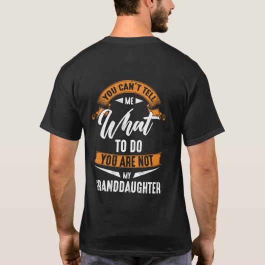 Wat doe je niet met mijn dochter? t-shirt (Achterkant)