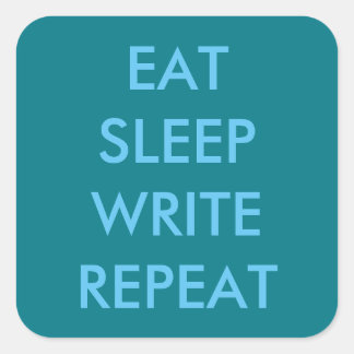 Wat doe je? vierkante sticker