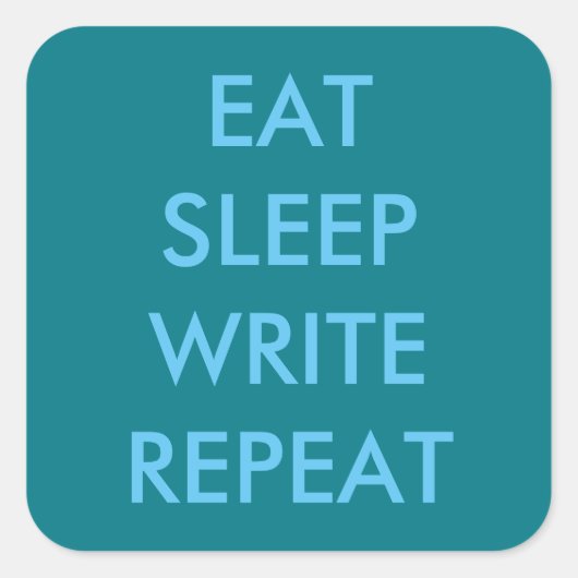 Wat doe je? vierkante sticker (Voorkant)