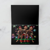 Wat doen de elfen van de Kerstman? Feestdagen Kaart (Binnen)